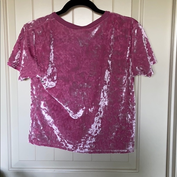 PINK Crushed Velvet Top - Picture 4 of 4